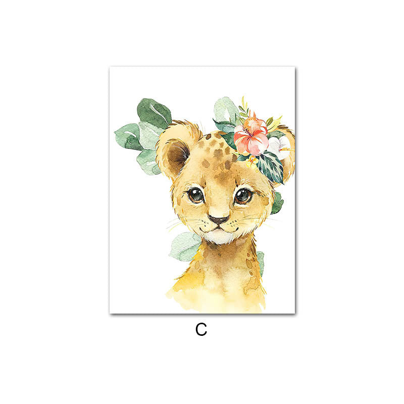 Decorazioni cameretta - quadri cuccioli animale