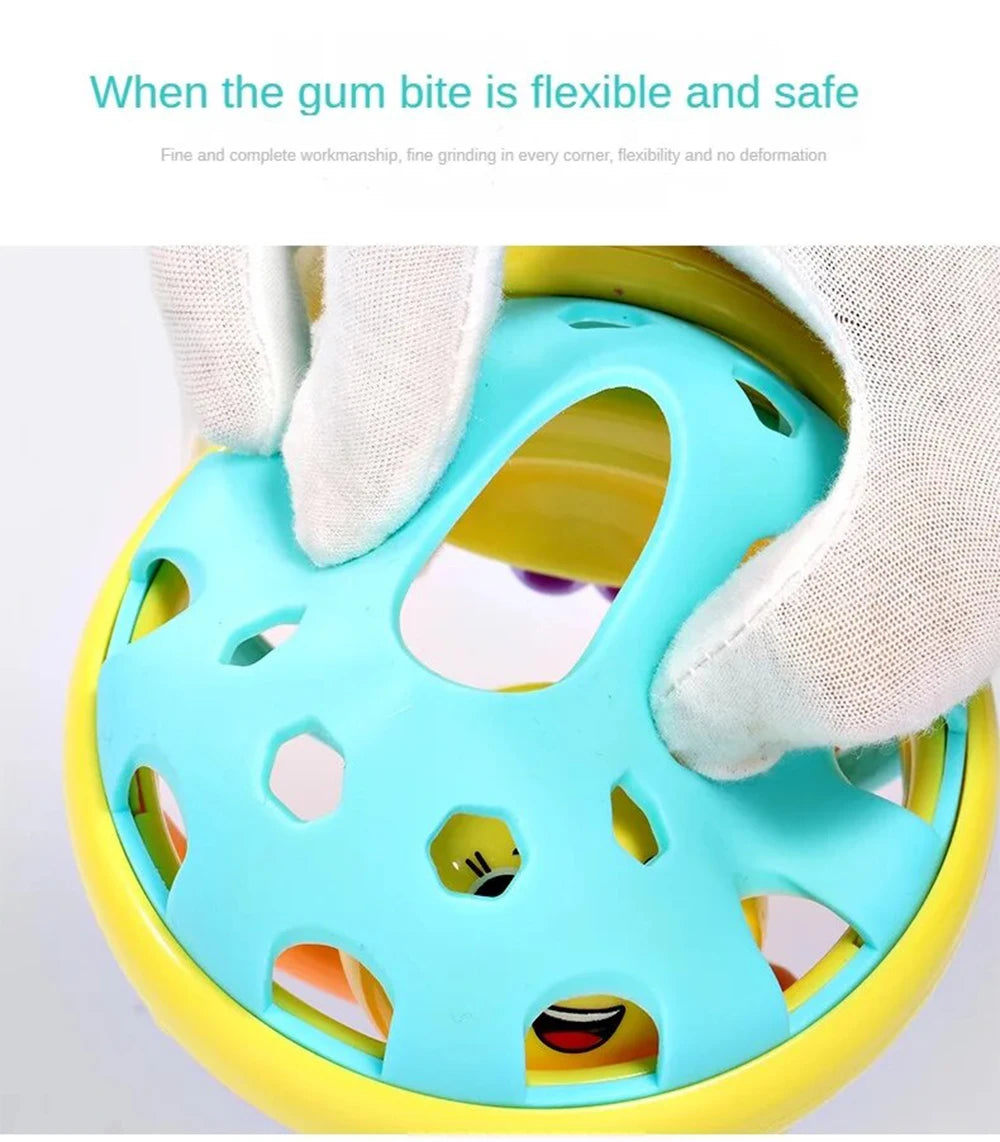 Giocattolo per Bambini - Pallina Rattle Bendi per Neonati, Sviluppo Intellettivo, Rattlo con Campanella, 0-12 Mesi