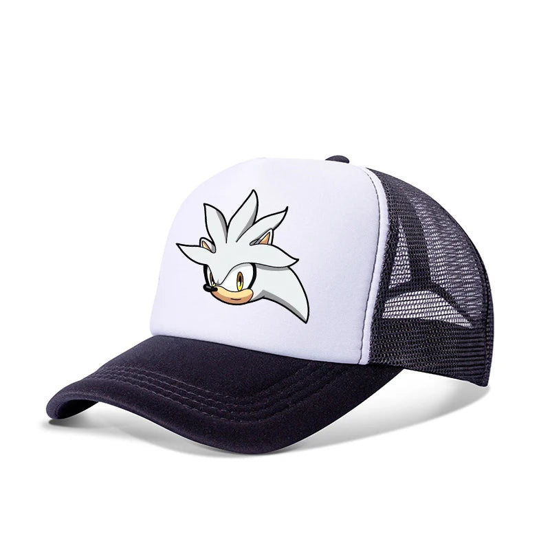 Soniced Boys Cute Baseball Cap Cute Anime Canvas Printed Hat Outdoor Street Casual Sunshade Summer Kids Adult Kawaii Party Gifts