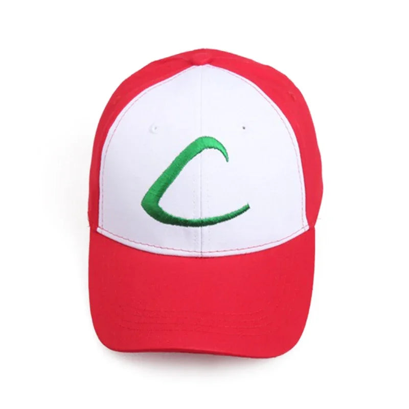 Pokemon Hats Anime Cartoon Cosplay Ash Ketchum Series Cartoon Hat Adjustable Child Baseball Cap Mesh Hats Halloween Gift