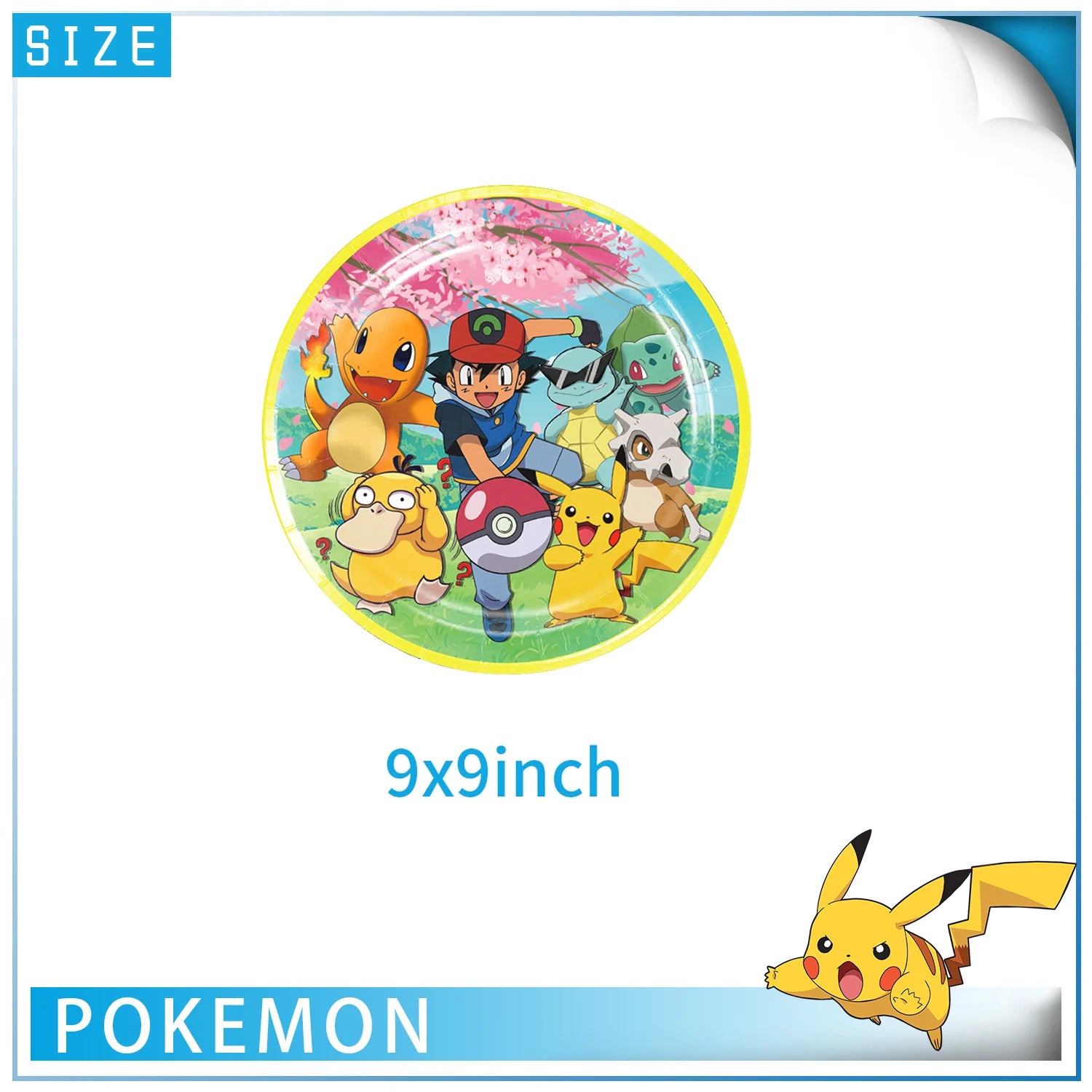 Pokemon Birthday Party Decor Disposable Tableware Cup Plate Napkin Tablecloth Pikachu Kids Baby Shower Party Supplies