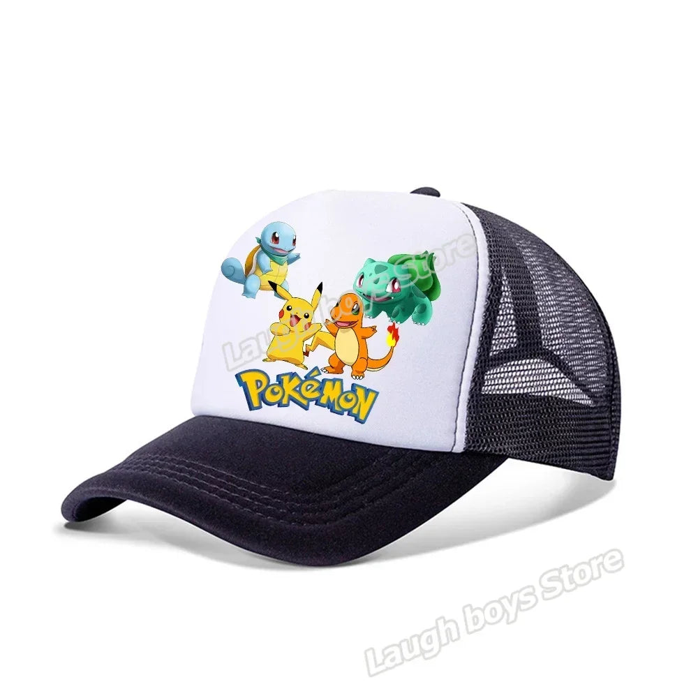Pokemon Summer Sunhat Pikachu Baseball Cap Mom Hat Adult Lover Girls Women Hip Hop Parent-child Outdoor Sport Shade Caps Gifts