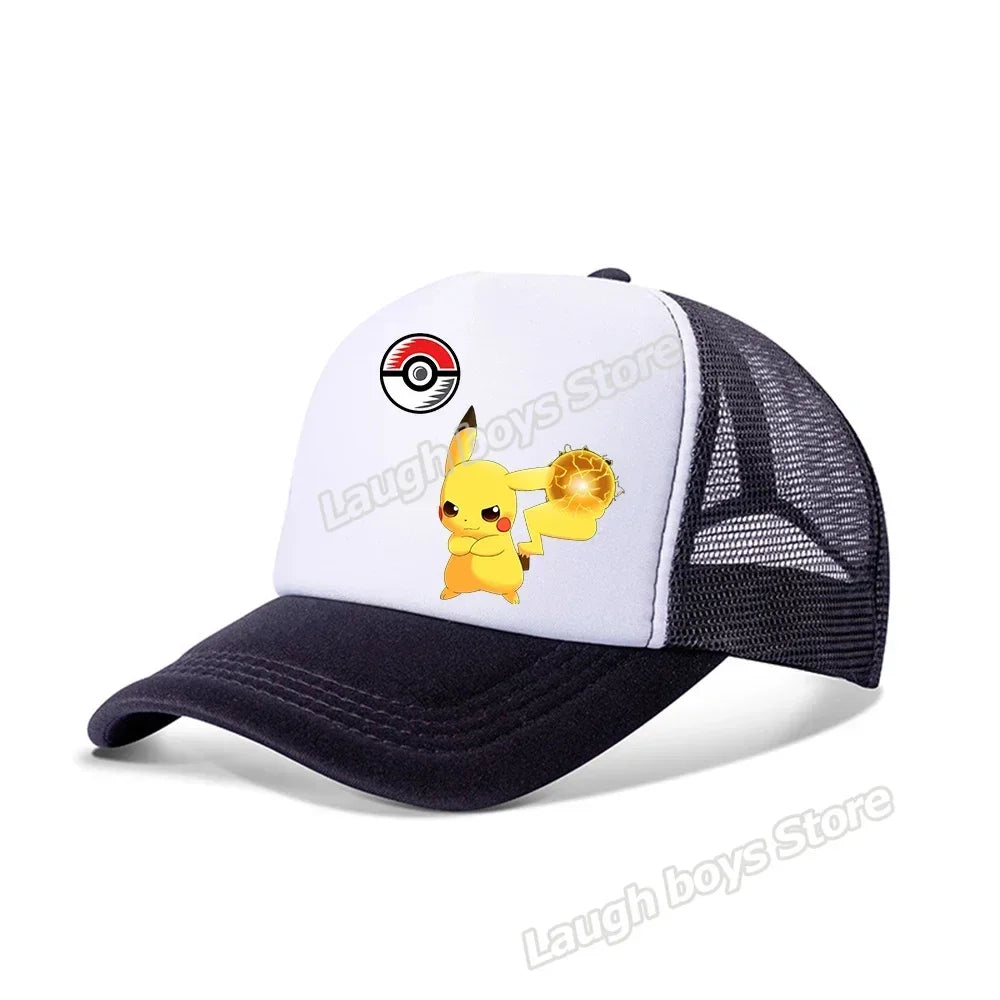 Pokemon Summer Sunhat Pikachu Baseball Cap Mom Hat Adult Lover Girls Women Hip Hop Parent-child Outdoor Sport Shade Caps Gifts
