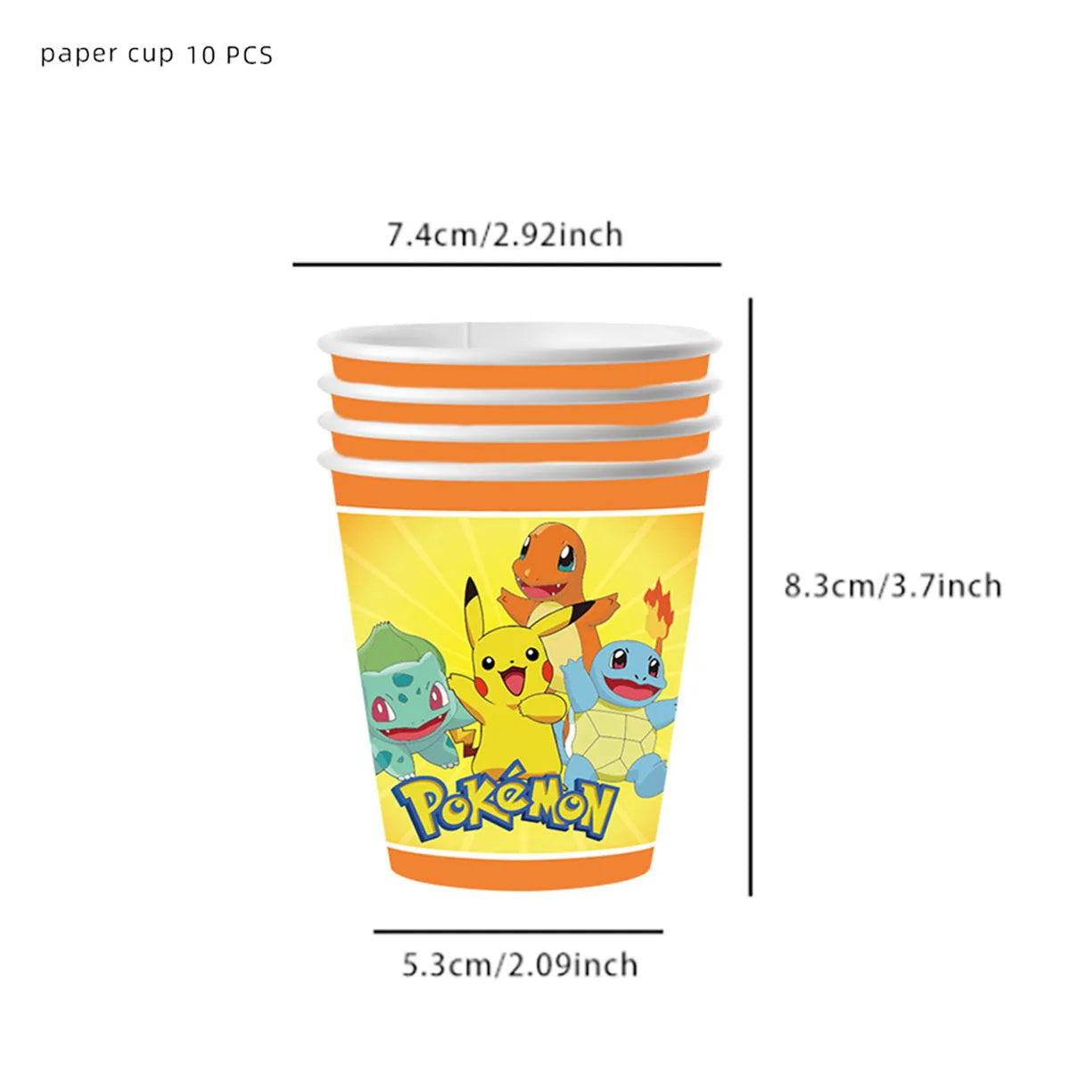 Pokemon Birthday Party Decor Disposable Tableware Cup Plate Napkin Tablecloth Pikachu Kids Baby Shower Party Supplies