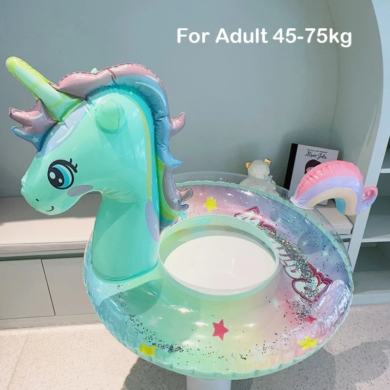 Anello Gonfiabile Unicornio e Cigno - Gioco Acquatico per Bambini e Adulti π¦π¦’