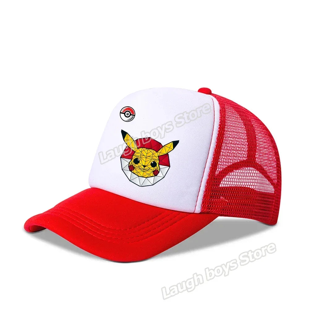 Pokemon Summer Sunhat Pikachu Baseball Cap Mom Hat Adult Lover Girls Women Hip Hop Parent-child Outdoor Sport Shade Caps Gifts