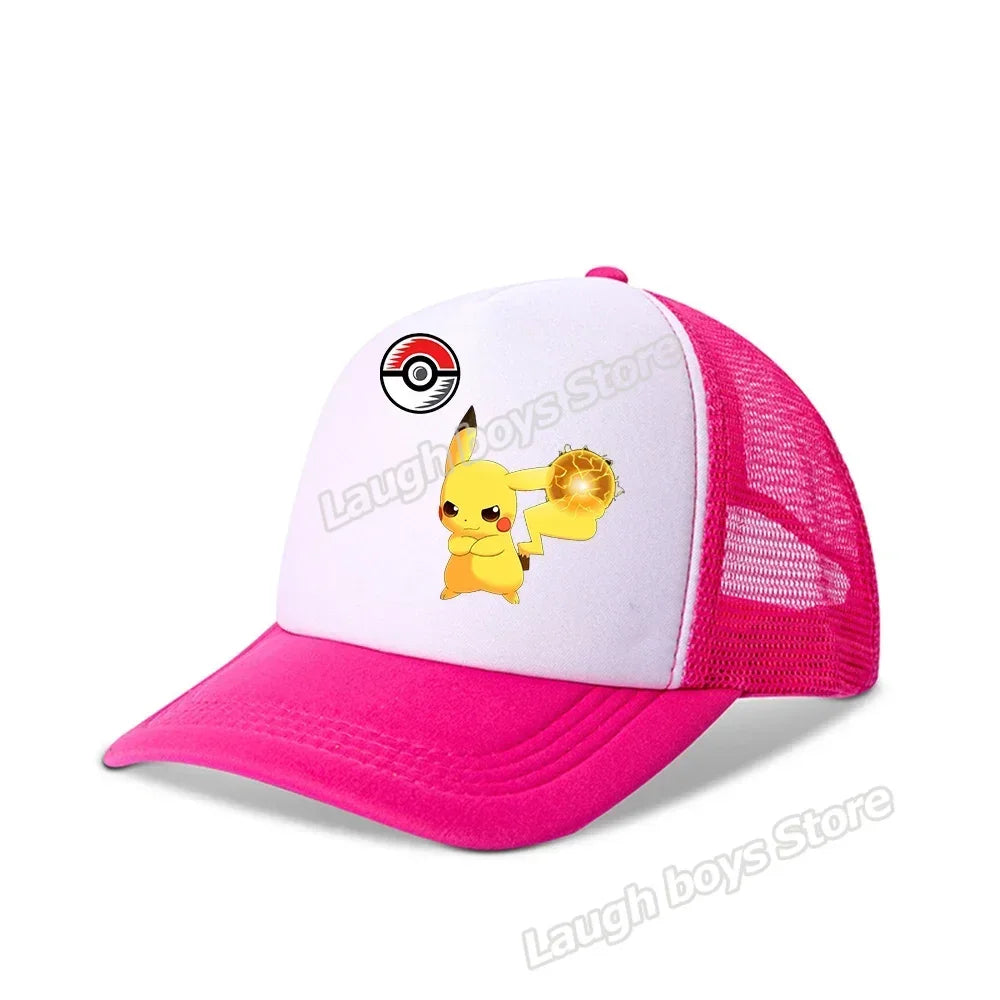 Pokemon Summer Sunhat Pikachu Baseball Cap Mom Hat Adult Lover Girls Women Hip Hop Parent-child Outdoor Sport Shade Caps Gifts