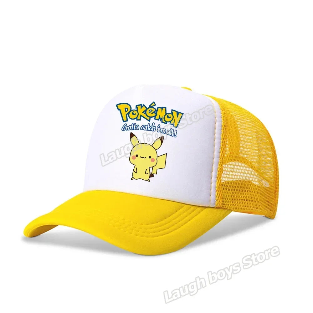 Pokemon Summer Sunhat Pikachu Baseball Cap Mom Hat Adult Lover Girls Women Hip Hop Parent-child Outdoor Sport Shade Caps Gifts