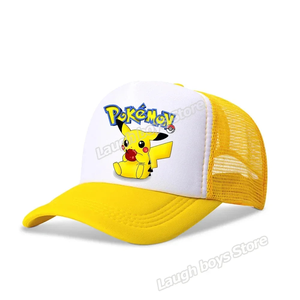 Pokemon Summer Sunhat Pikachu Baseball Cap Mom Hat Adult Lover Girls Women Hip Hop Parent-child Outdoor Sport Shade Caps Gifts