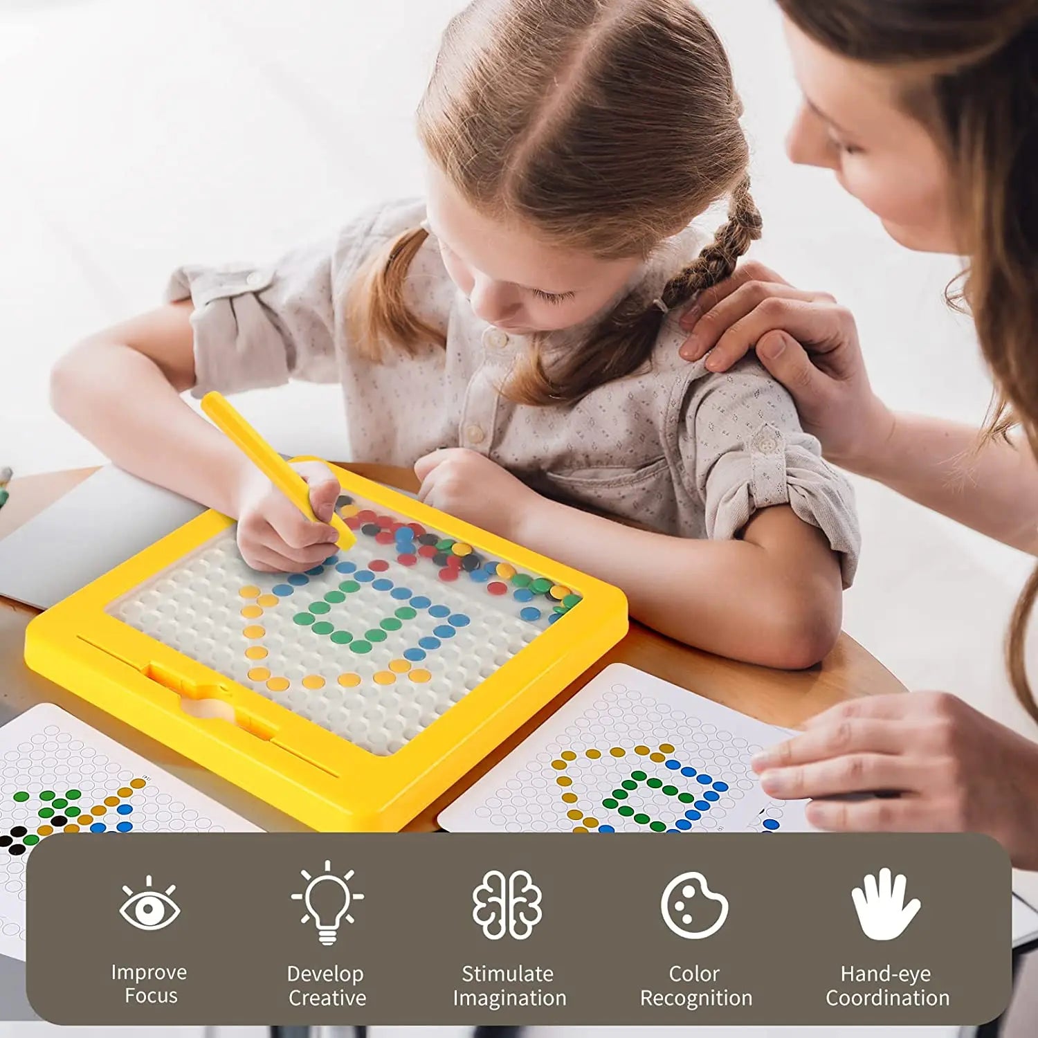 Lavagna Magnetica per Bambini - Gioco Educativo da Viaggio 🎨🧲