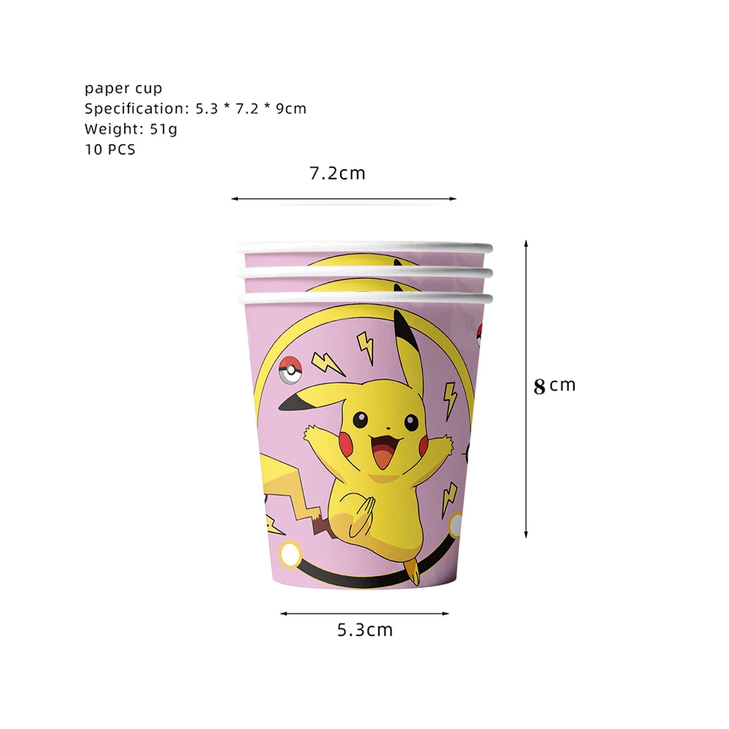 Pokemon Birthday Party Decor Disposable Tableware Cup Plate Napkin Tablecloth Pikachu Kids Baby Shower Party Supplies