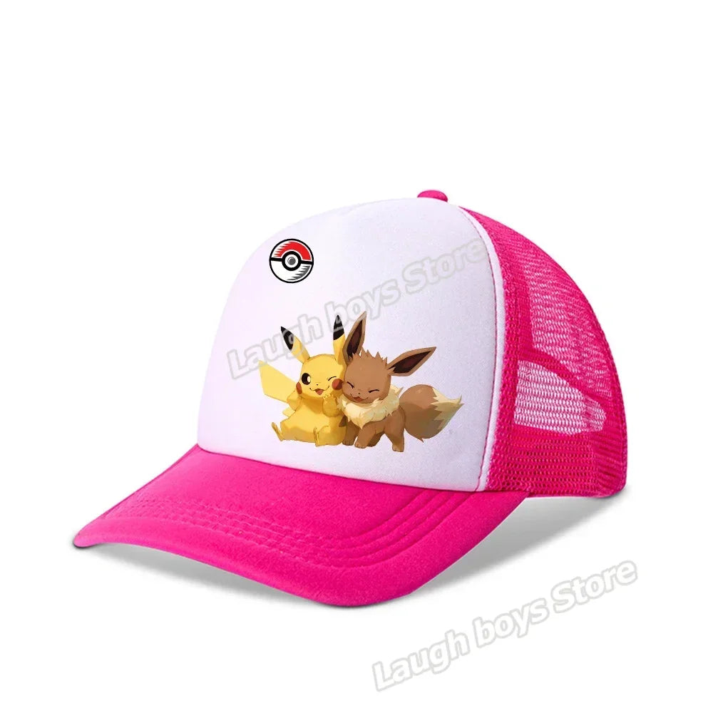 Pokemon Summer Sunhat Pikachu Baseball Cap Mom Hat Adult Lover Girls Women Hip Hop Parent-child Outdoor Sport Shade Caps Gifts