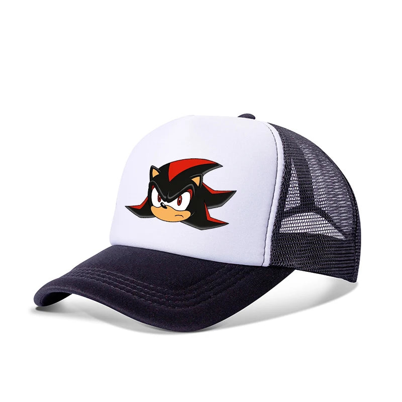 Soniced Boys Cute Baseball Cap Cute Anime Canvas Printed Hat Outdoor Street Casual Sunshade Summer Kids Adult Kawaii Party Gifts