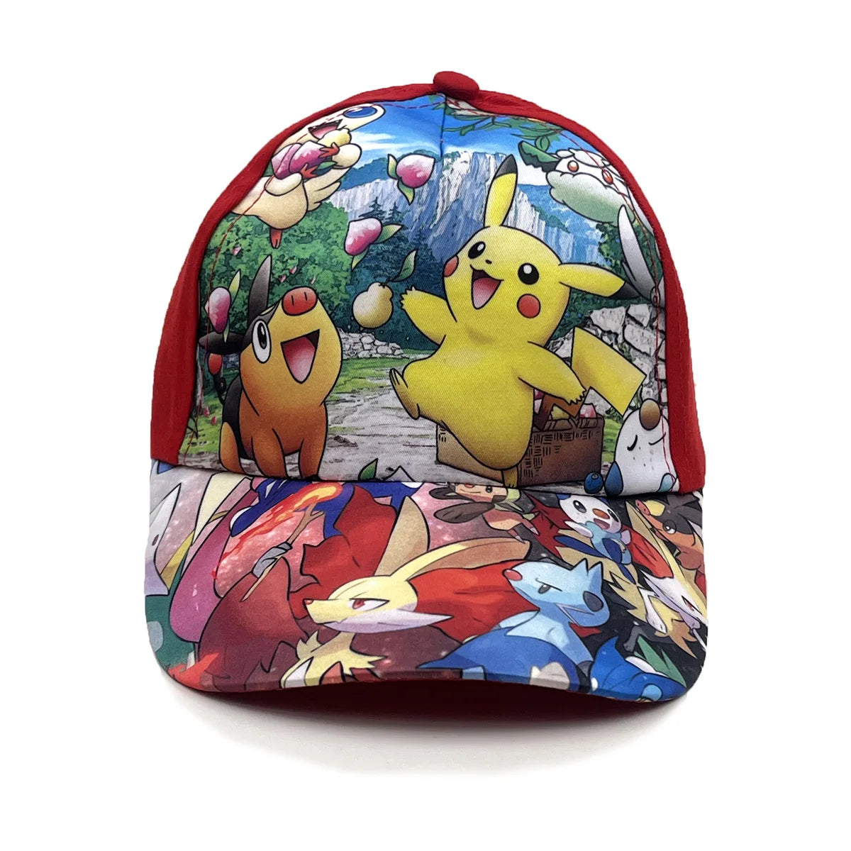 New Pokemon Kawaii Pikachu Baseball Cap Children's Hat Boys Girls Sun Hat Cartoon Hip Hop Fashion Charm Hat Kids Gift