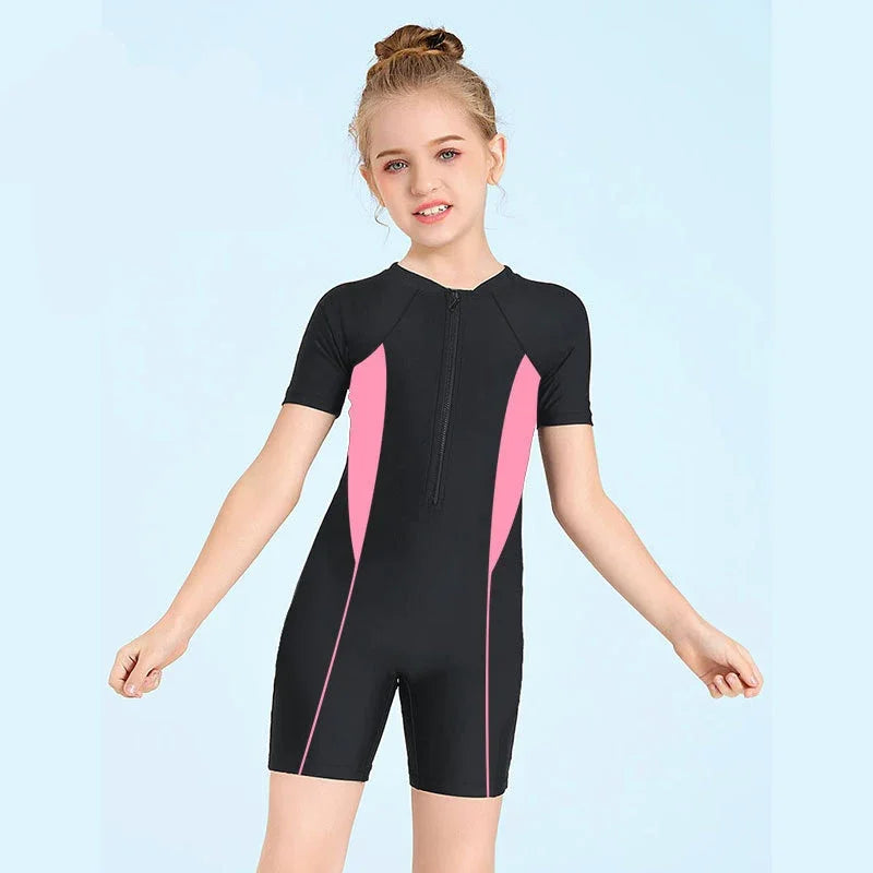 Costume da Bagno Unico per Bambini - Protezione Solare con Zip ☀️🌊