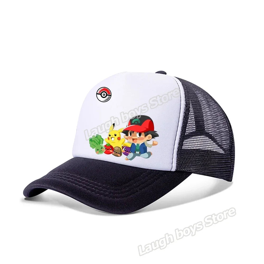 Pokemon Summer Sunhat Pikachu Baseball Cap Mom Hat Adult Lover Girls Women Hip Hop Parent-child Outdoor Sport Shade Caps Gifts