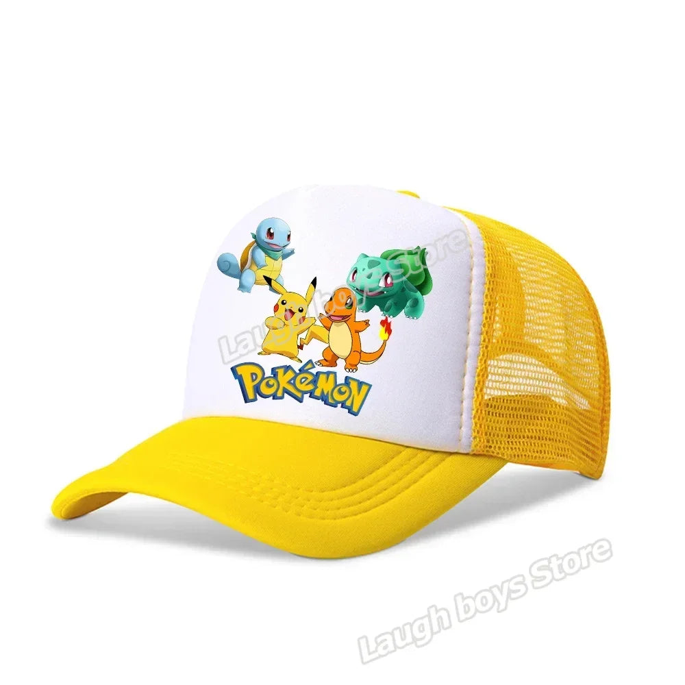 Pokemon Summer Sunhat Pikachu Baseball Cap Mom Hat Adult Lover Girls Women Hip Hop Parent-child Outdoor Sport Shade Caps Gifts