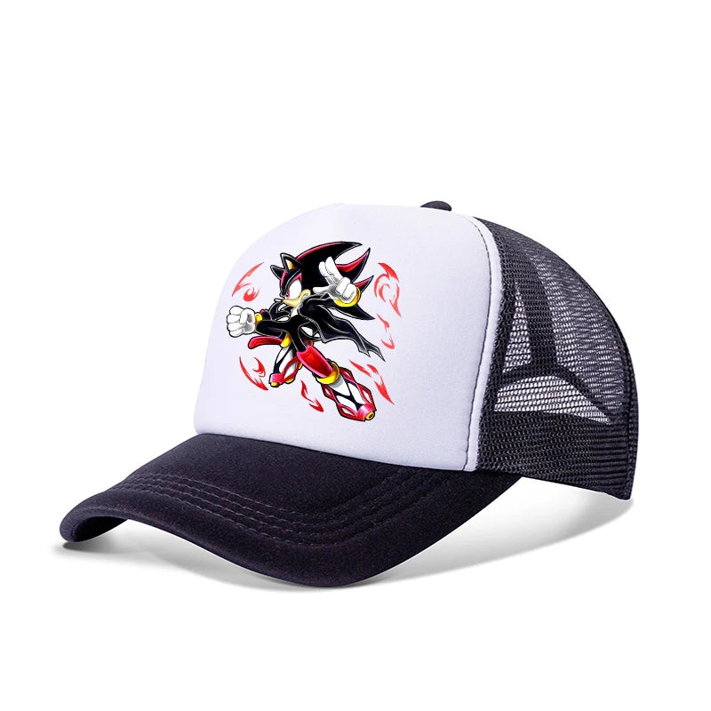 Soniced Boys Cute Baseball Cap Cute Anime Canvas Printed Hat Outdoor Street Casual Sunshade Summer Kids Adult Kawaii Party Gifts