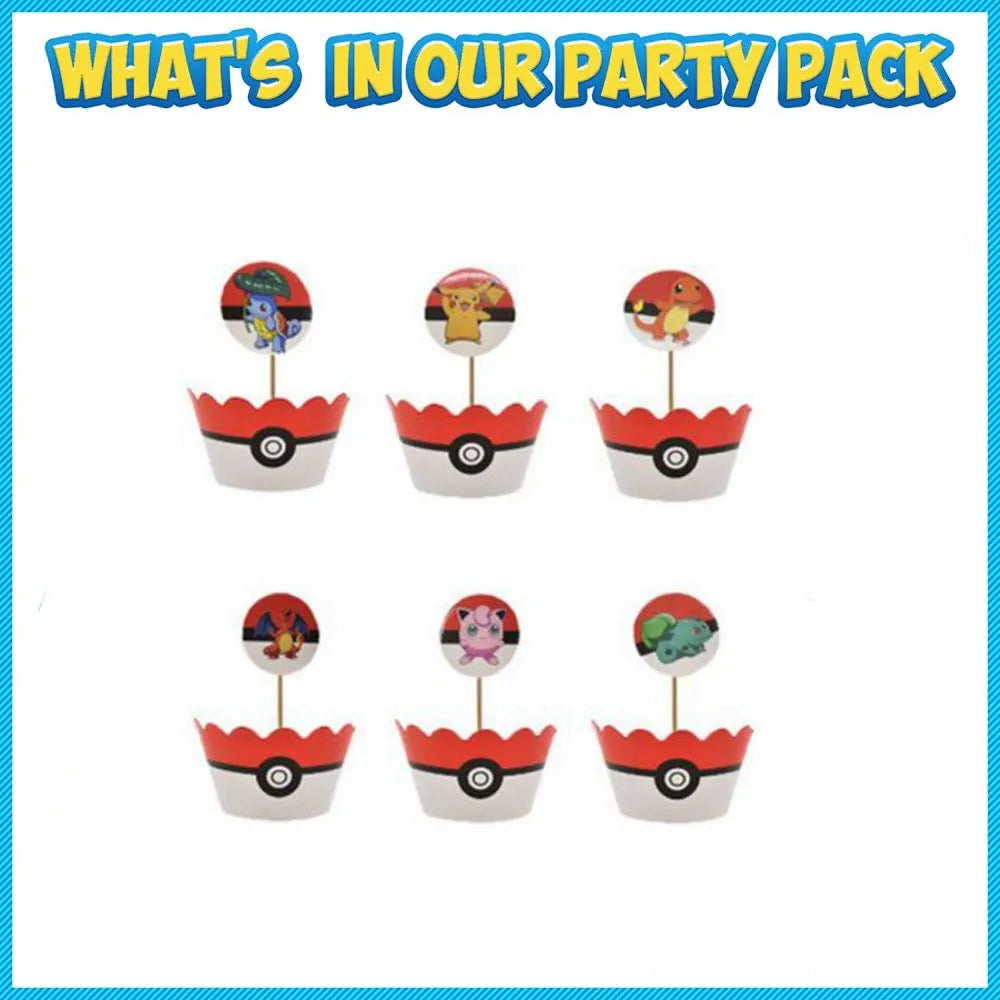 1Set Pokemon Balloon 32 Inch Number Foil Balloons 1st-9st Kids Pikachu Theme Birthday Party Decorations Baby Shower Globos Toy
