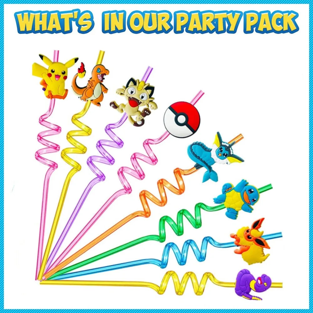 1Set Pokemon Balloon 32 Inch Number Foil Balloons 1st-9st Kids Pikachu Theme Birthday Party Decorations Baby Shower Globos Toy