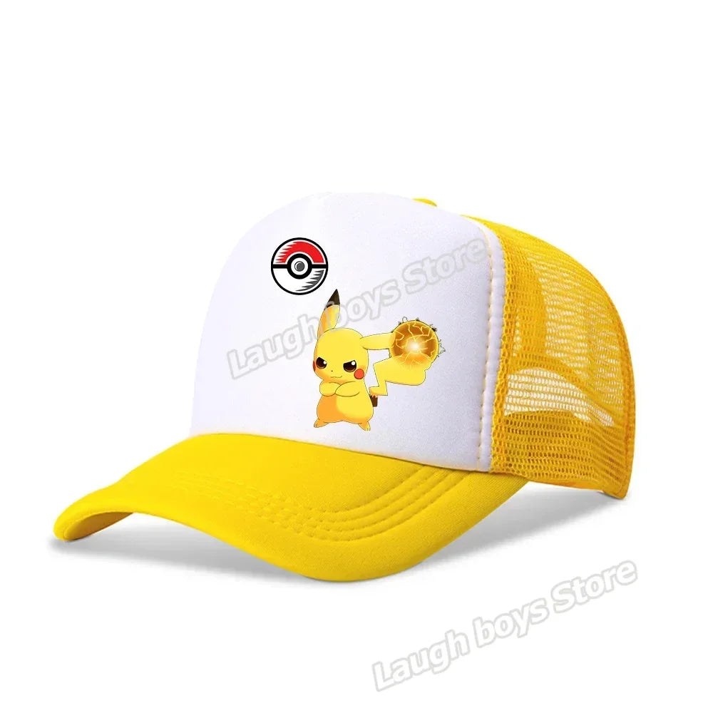 Pokemon Summer Sunhat Pikachu Baseball Cap Mom Hat Adult Lover Girls Women Hip Hop Parent-child Outdoor Sport Shade Caps Gifts