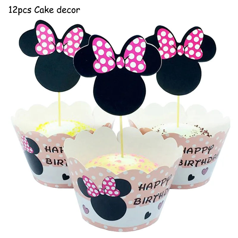 π Decorazioni per Festa di Compleanno Minnie Mouse β Kit Tavola Usa e Getta per Bambine π