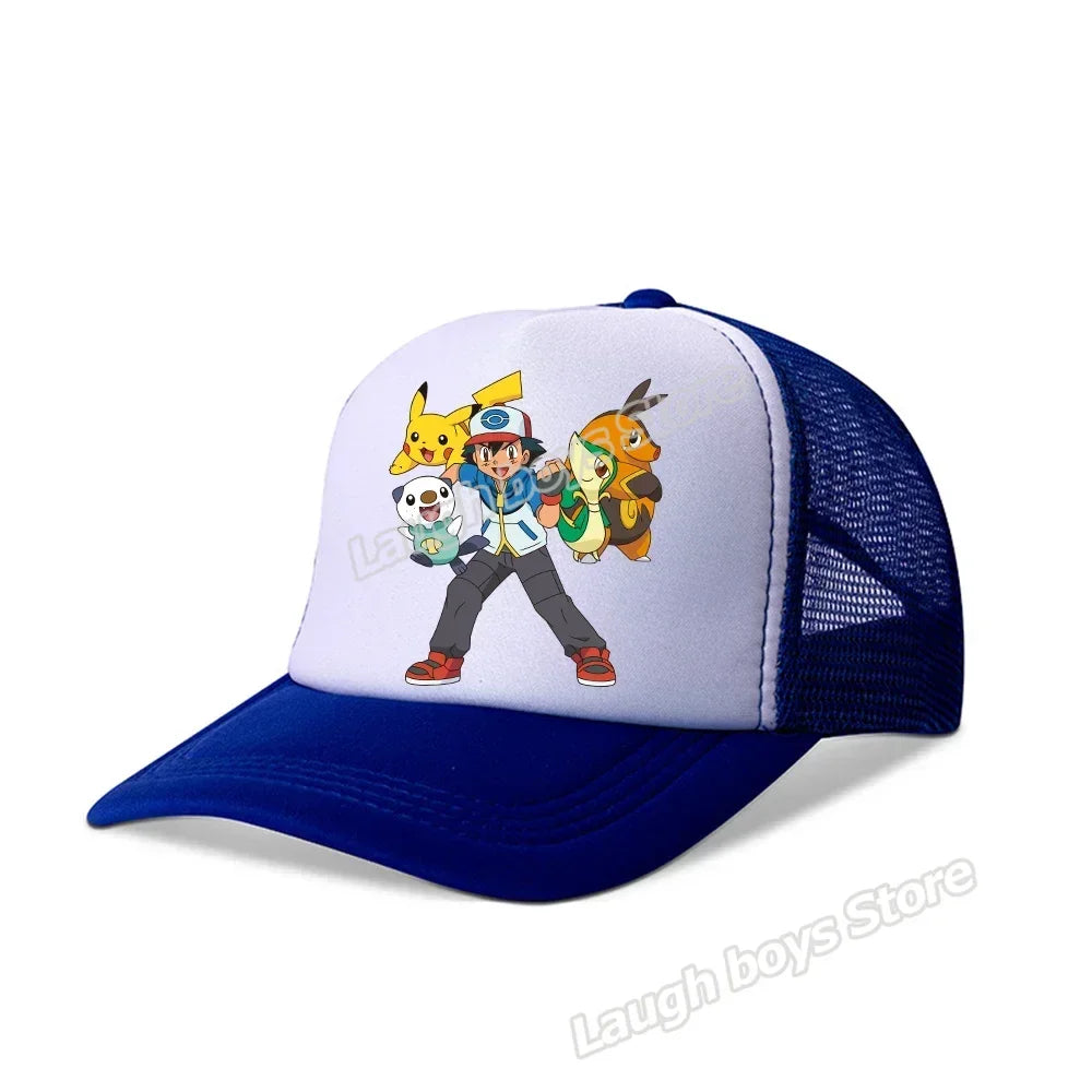 Pokemon Summer Sunhat Pikachu Baseball Cap Mom Hat Adult Lover Girls Women Hip Hop Parent-child Outdoor Sport Shade Caps Gifts