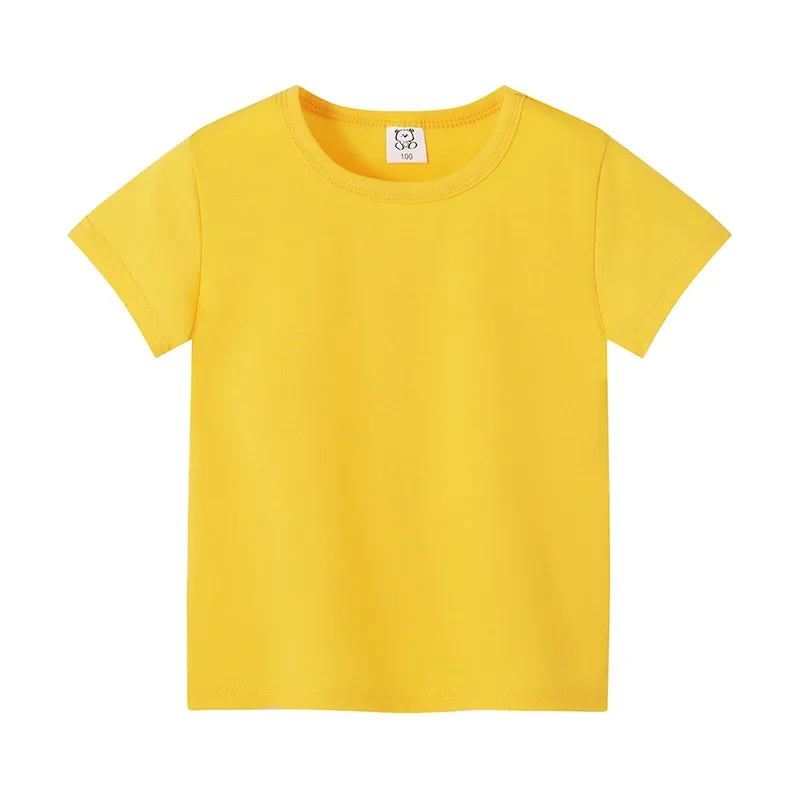 Pikachu Kids Short Sleeved T-shirt PPokemons Cartoon Tees Anime Letter Printed Top Boys Girls Tops Shirt Casual Clothing Gift