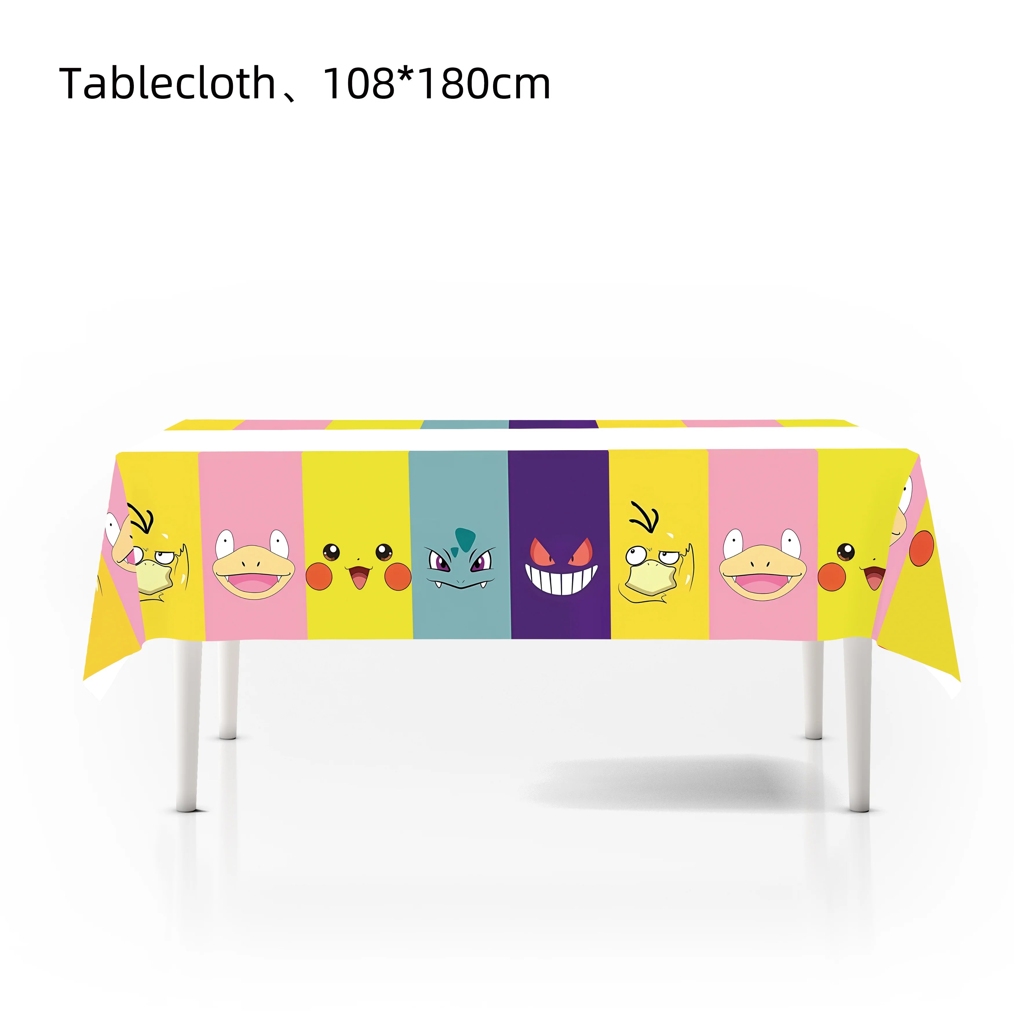 Pokemon Birthday Party Decor Disposable Tableware Cup Plate Napkin Tablecloth Pikachu Kids Baby Shower Party Supplies