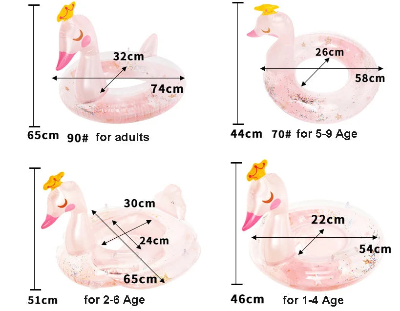 Anello Gonfiabile Unicornio e Cigno - Gioco Acquatico per Bambini e Adulti π¦π¦’