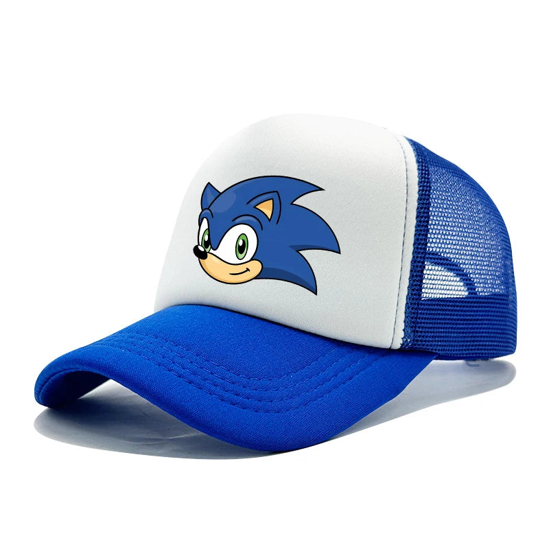 Soniced Boys Cute Baseball Cap Cute Anime Canvas Printed Hat Outdoor Street Casual Sunshade Summer Kids Adult Kawaii Party Gifts