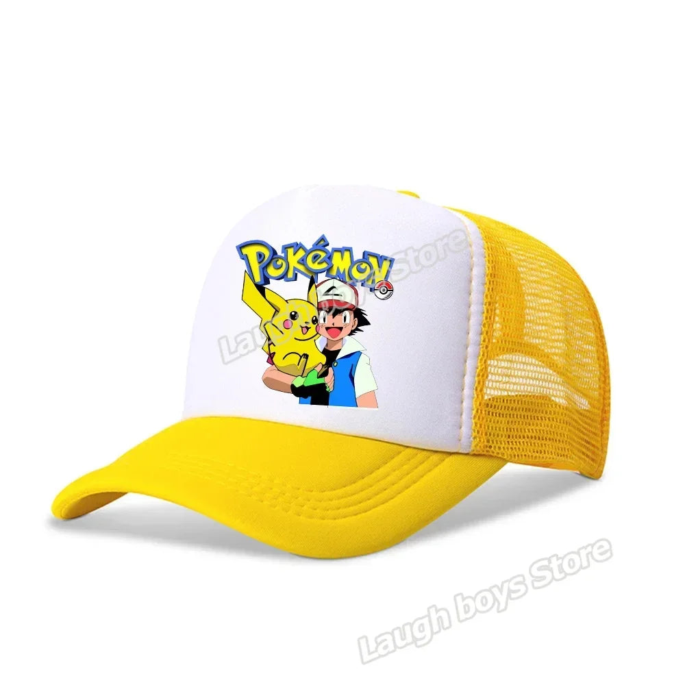Pokemon Summer Sunhat Pikachu Baseball Cap Mom Hat Adult Lover Girls Women Hip Hop Parent-child Outdoor Sport Shade Caps Gifts