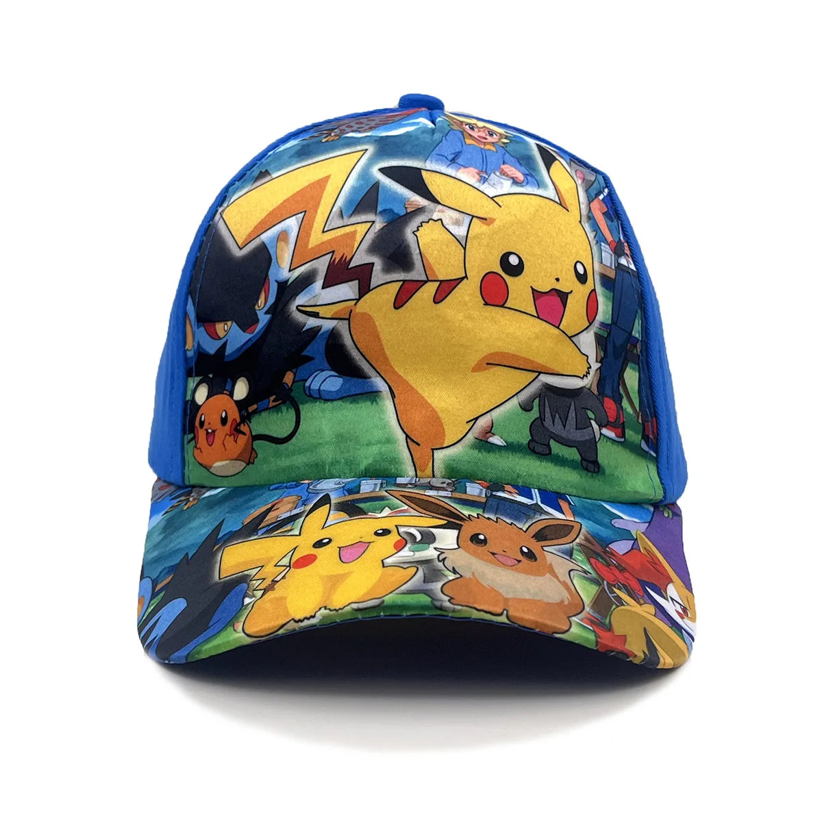 New Pokemon Kawaii Pikachu Baseball Cap Children's Hat Boys Girls Sun Hat Cartoon Hip Hop Fashion Charm Hat Kids Gift
