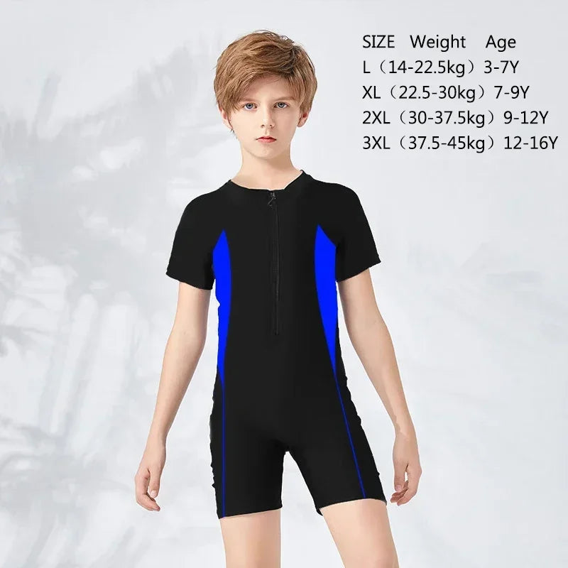 Costume da Bagno Unico per Bambini - Protezione Solare con Zip ☀️🌊