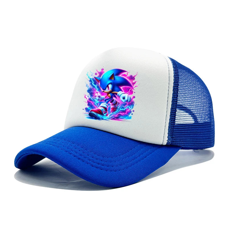 Soniced Boys Cute Baseball Cap Cute Anime Canvas Printed Hat Outdoor Street Casual Sunshade Summer Kids Adult Kawaii Party Gifts