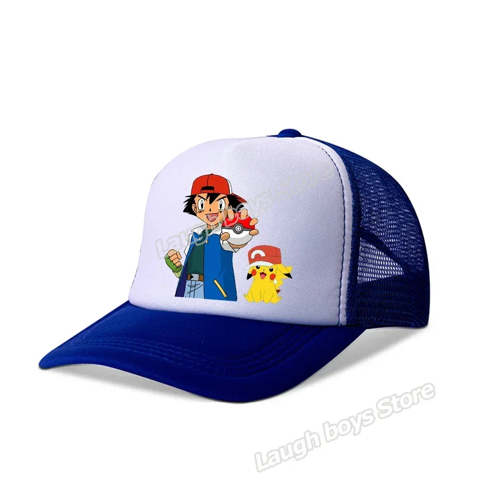 Pokemon Summer Sunhat Pikachu Baseball Cap Mom Hat Adult Lover Girls Women Hip Hop Parent-child Outdoor Sport Shade Caps Gifts