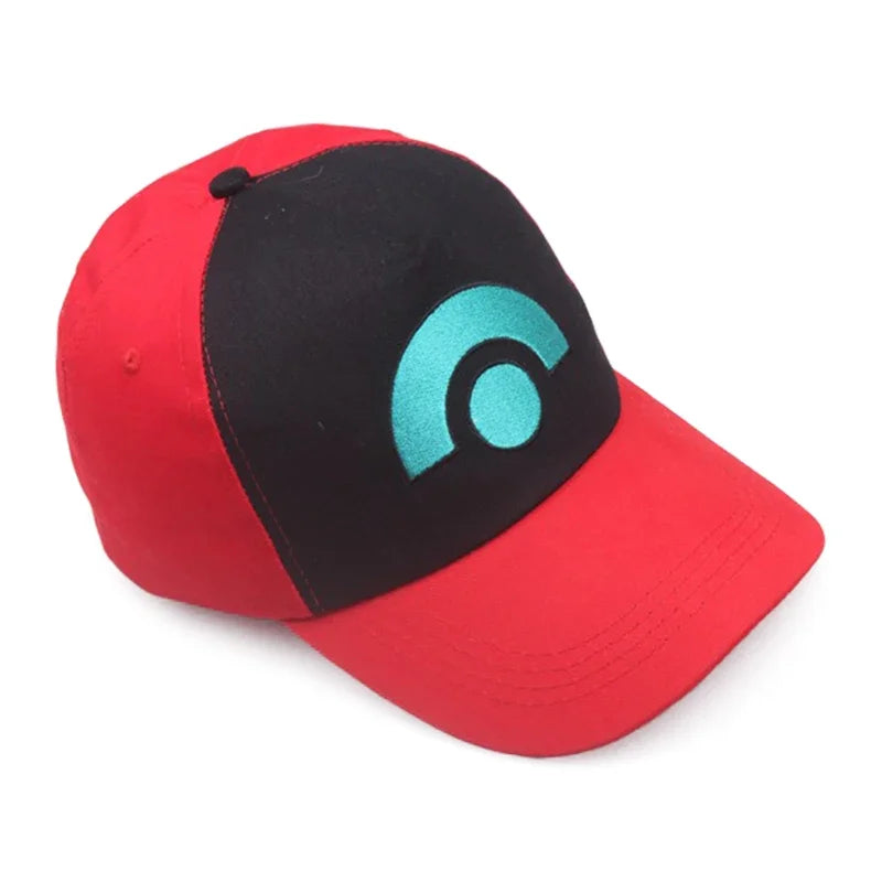Pokemon Hats Anime Cartoon Cosplay Ash Ketchum Series Cartoon Hat Adjustable Child Baseball Cap Mesh Hats Halloween Gift