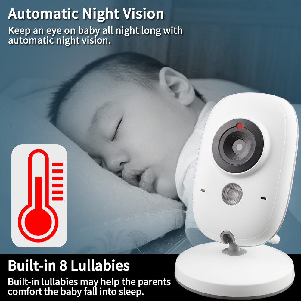 Monitor digitale wireless per bambini da 3,2 pollici con interfono bidirezionale
