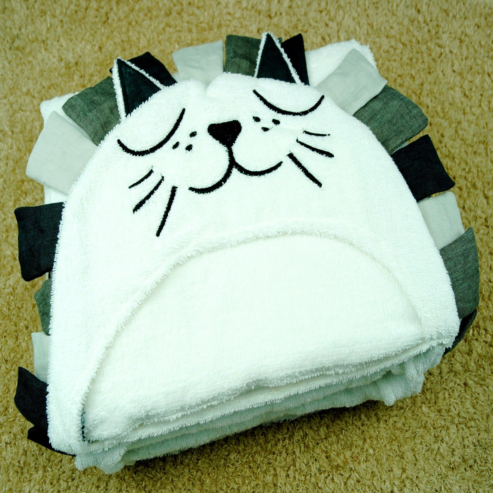 ASCIUGAMANO BAGNETTO - LEONE E GATTO