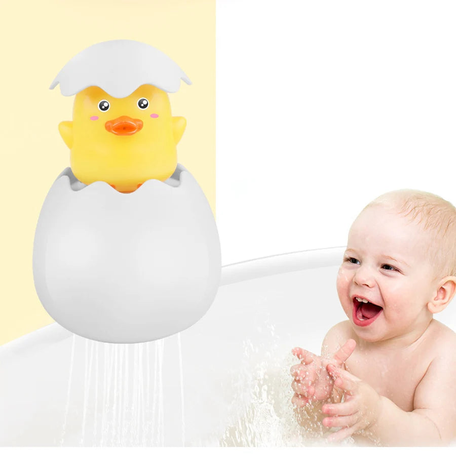 Giocattolo da Bagno per Bambini - Anatroccolo e Pinguino Spruzzatori d'Acqua