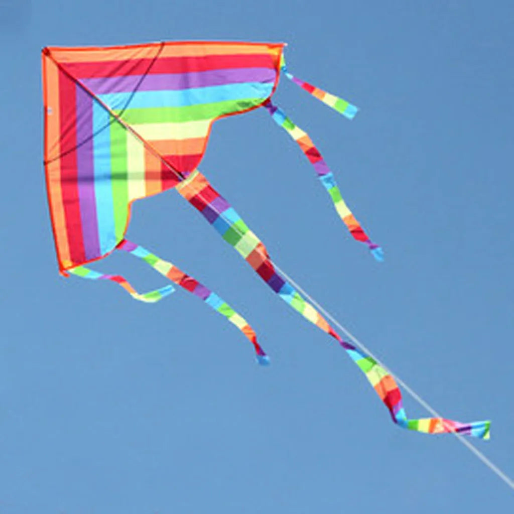 Aquilone Rainbow Colorato Facile da Vola - Giocattolo da Spiaggia per Bambini all'Aperto