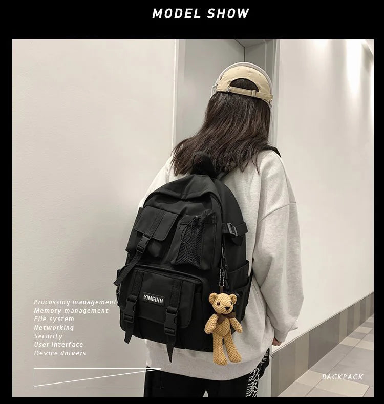 Zaino in Tela Unisex - Stile e Funzionalità 🎒✨
