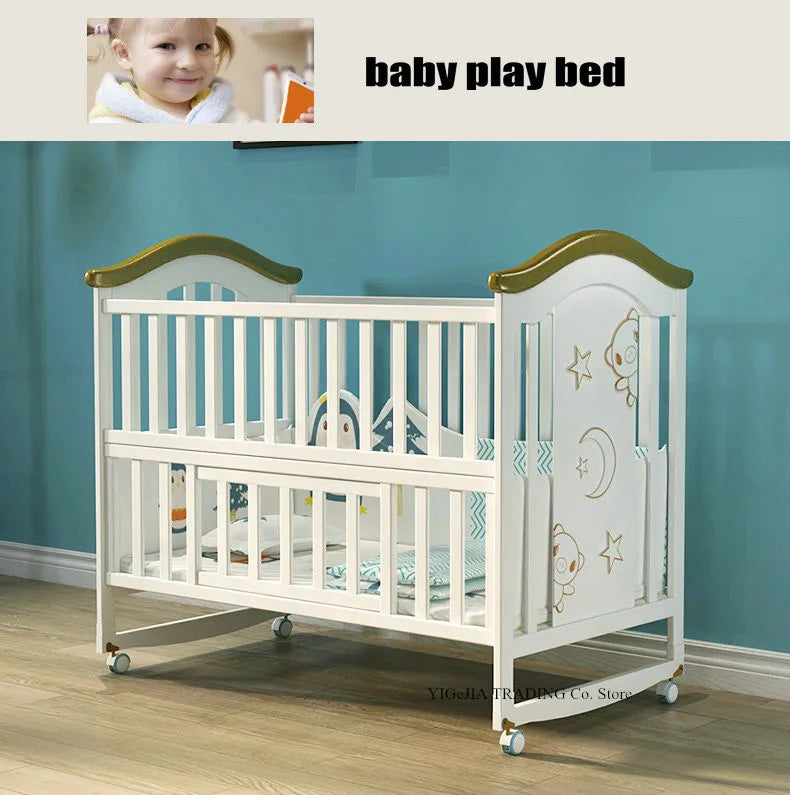 🌿👶 Culla in Legno Multifunzionale – Dolce Nanna in Sicurezza! 👶🌿