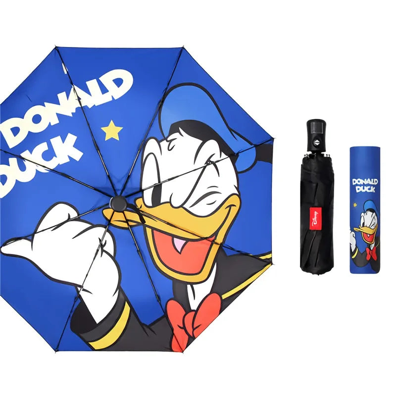 ☔ Disney Marvel & Principesse – Ombrello Automatico 3 Pieghe! 🌞