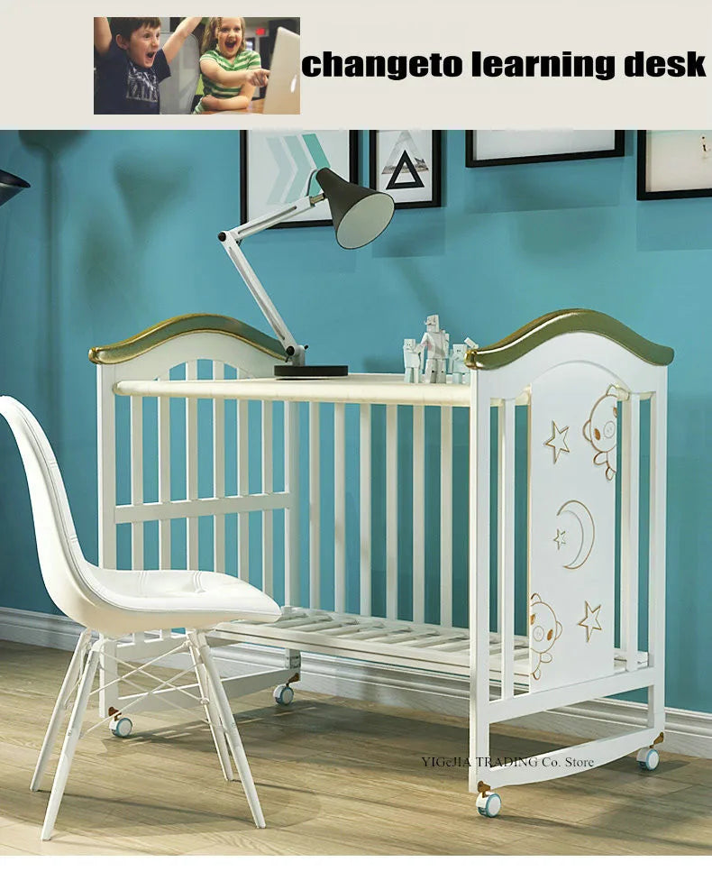 🌿👶 Culla in Legno Multifunzionale – Dolce Nanna in Sicurezza! 👶🌿