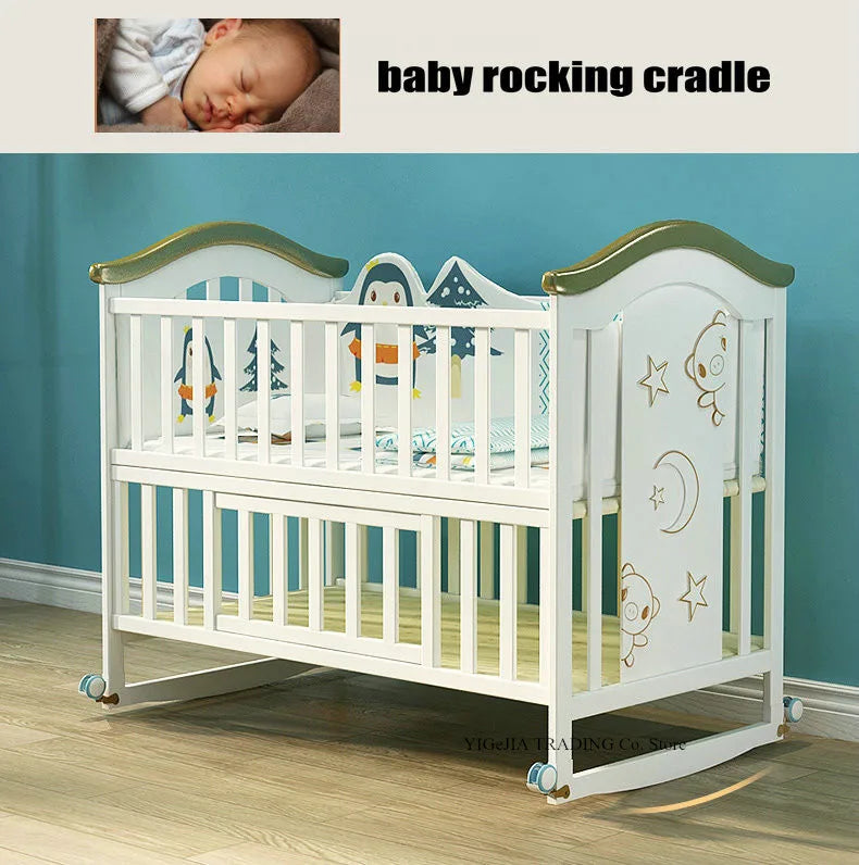 🌿👶 Culla in Legno Multifunzionale – Dolce Nanna in Sicurezza! 👶🌿