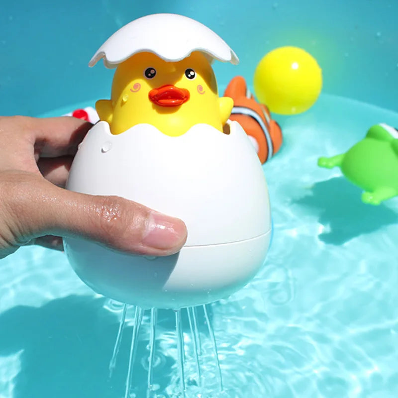 Giocattolo da Bagno per Bambini - Anatroccolo e Pinguino Spruzzatori d'Acqua