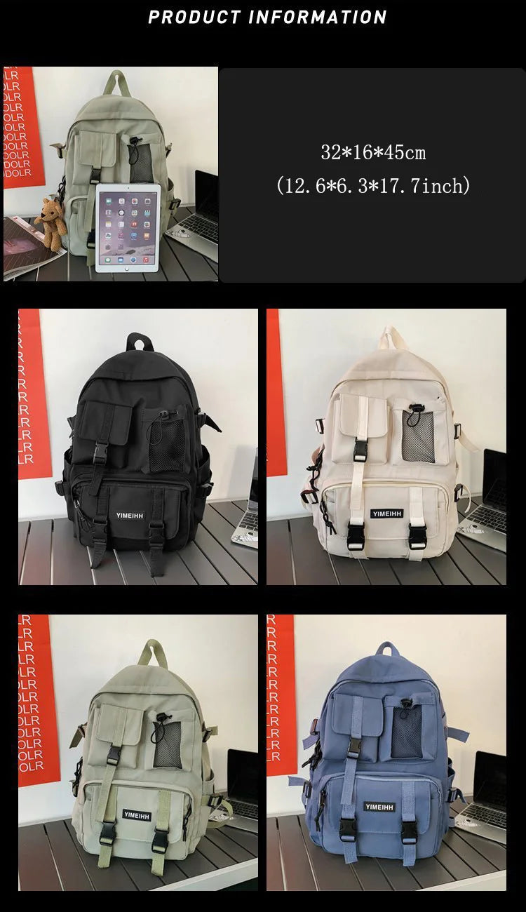 Zaino in Tela Unisex - Stile e Funzionalità 🎒✨