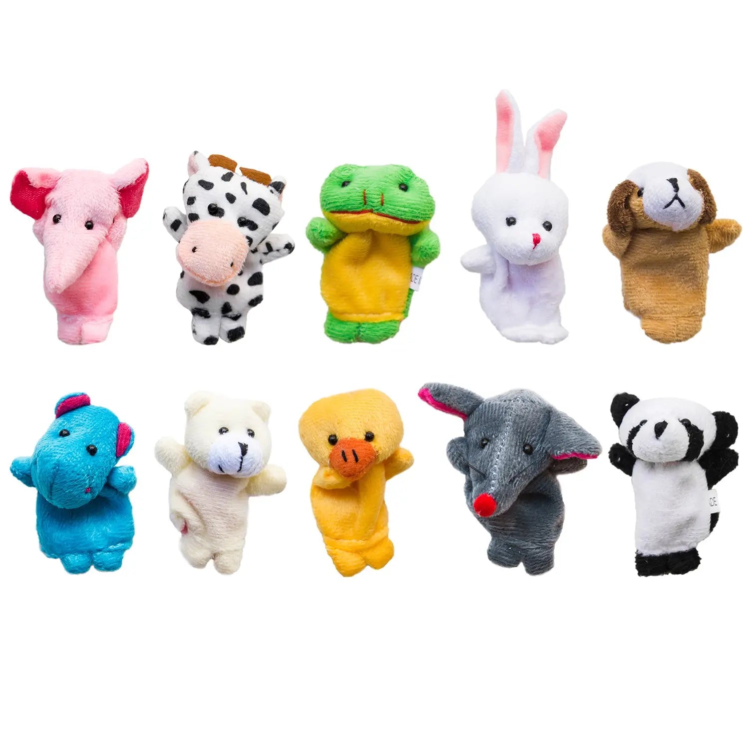 Set di Burattini da Dito - Animali Baby in Peluche 🦆🎭