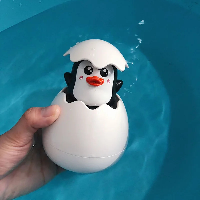 Giocattolo da Bagno per Bambini - Anatroccolo e Pinguino Spruzzatori d'Acqua
